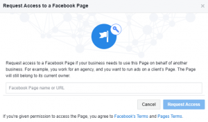 Request Access To Facebook Page
