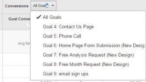 Where Are Goals - Google Analytics