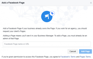 Add A Facebook Page